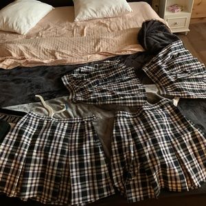 Plaid skirts